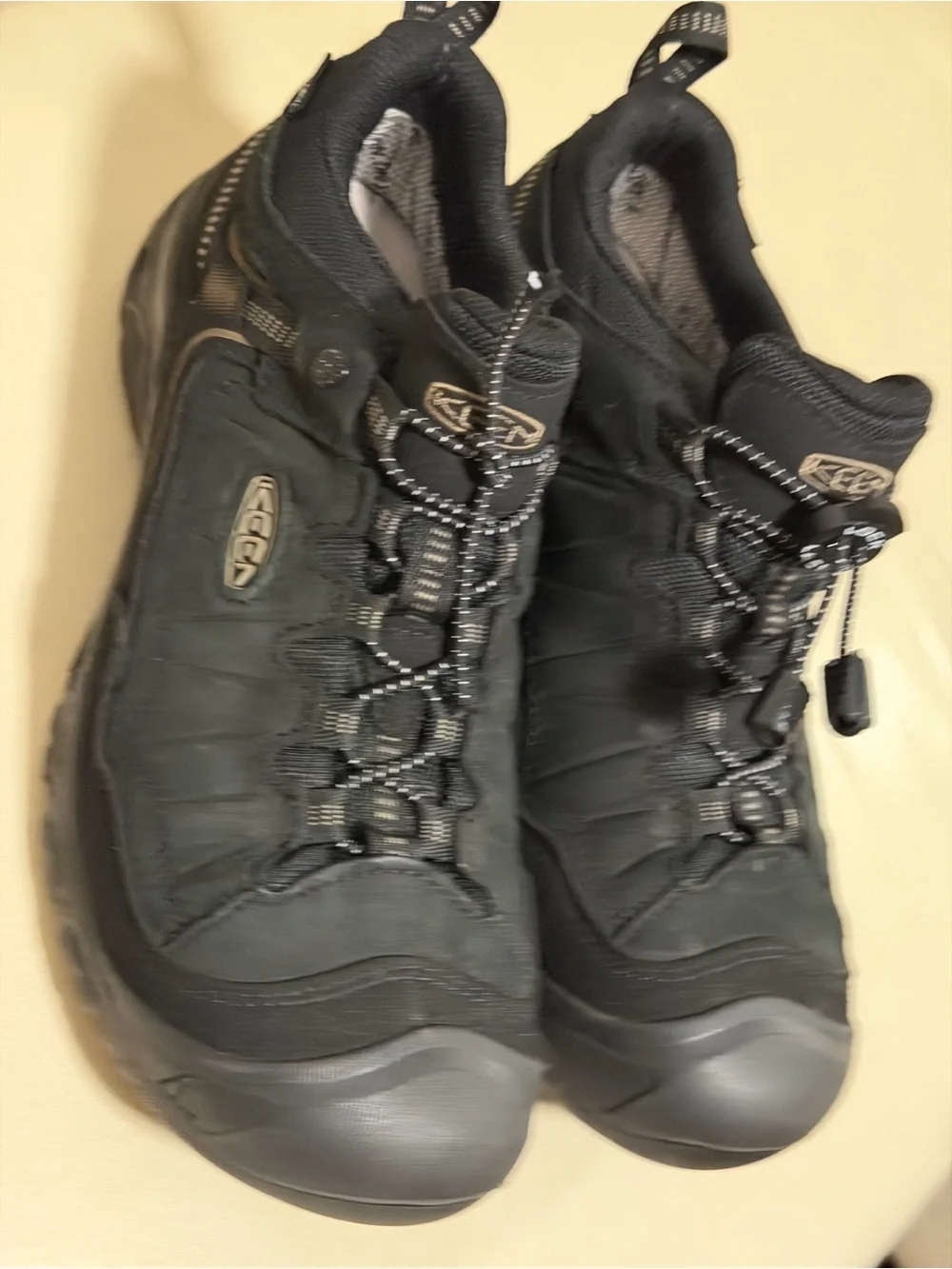 Keen Men’s Black Lace-Up Waterproof Boots